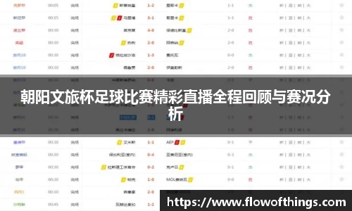 朝阳文旅杯足球比赛精彩直播全程回顾与赛况分析