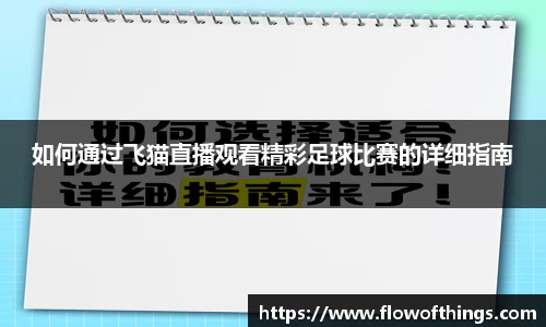 如何通过飞猫直播观看精彩足球比赛的详细指南