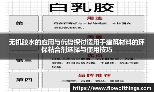 无机胶水的应用与优势探讨适用于建筑材料的环保粘合剂选择与使用技巧